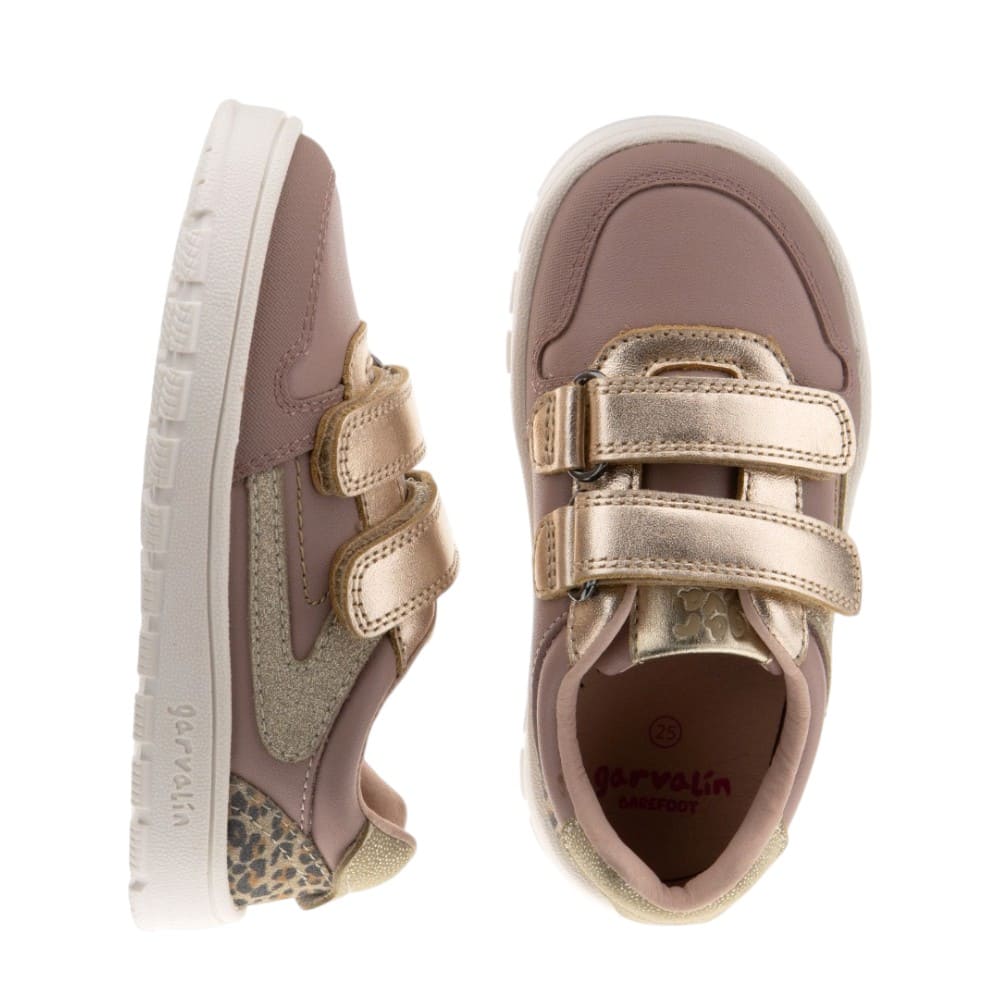 Zapatillas Piel Rosas Niña Velcros Biomecanics foto 2