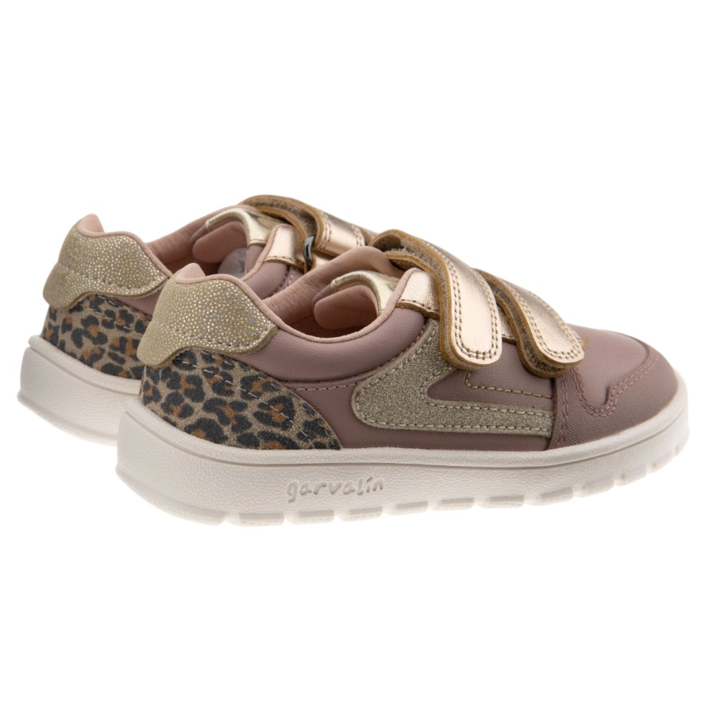 Zapatillas Piel Rosas Niña Velcros Biomecanics foto 4