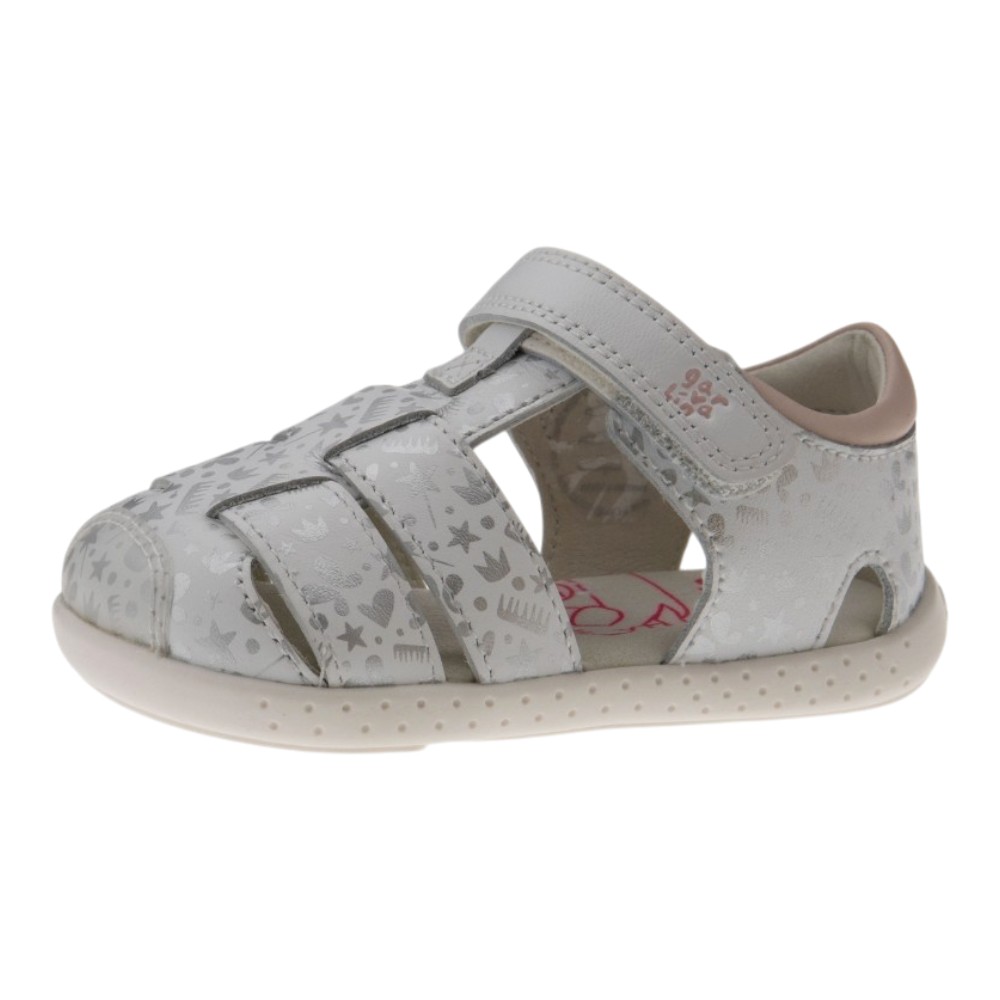 Sandalias cerradas niña piel velcro Garvalín foto 3