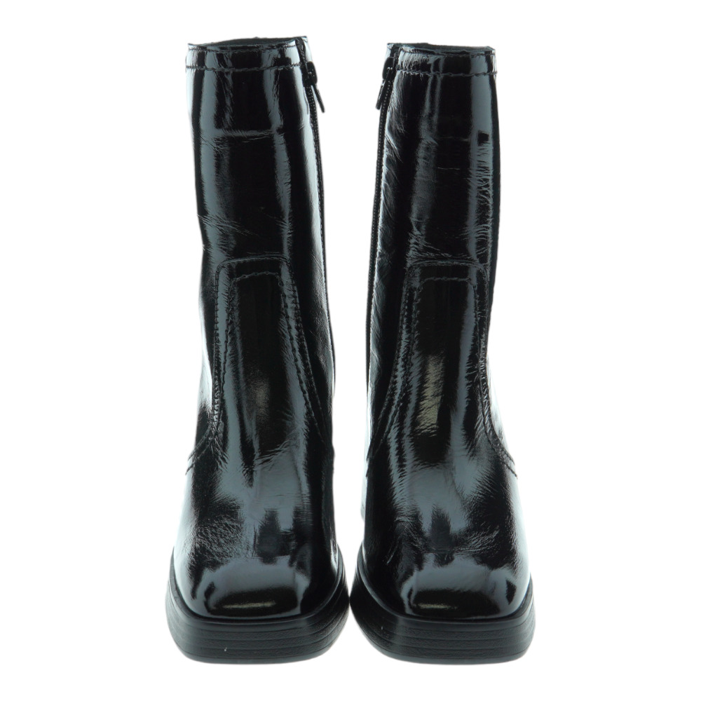 Botin tacon y plataforma piel brillante Alpe 276149 foto 2