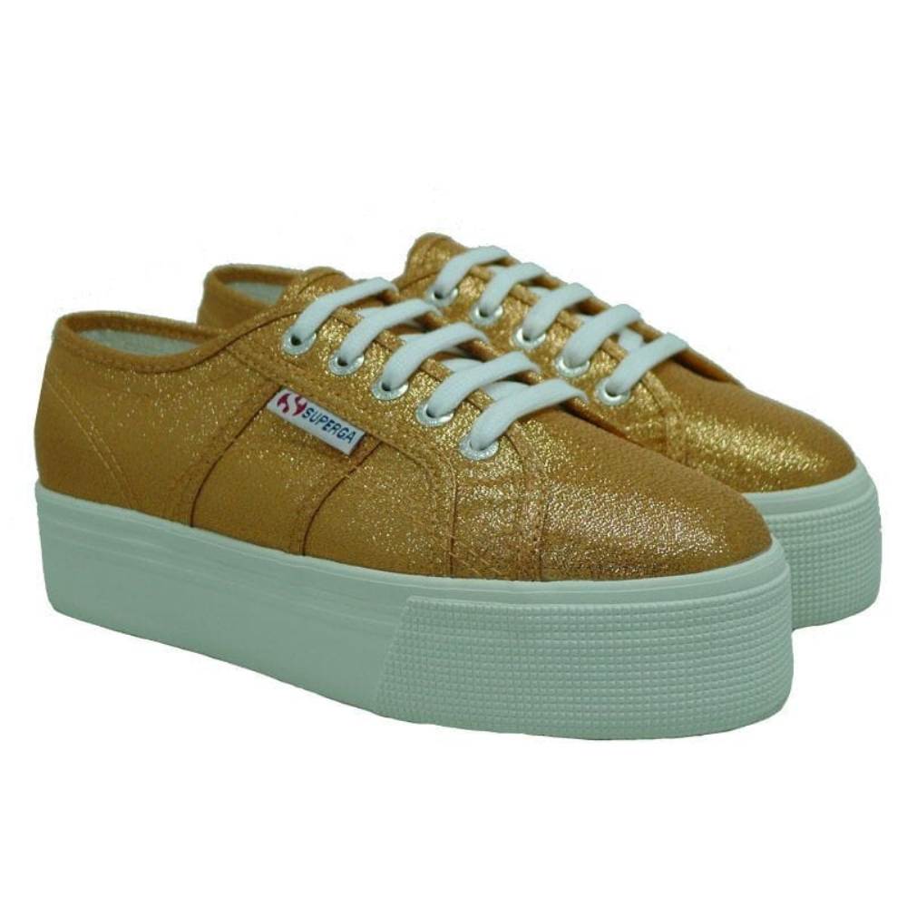 Zapatillas metalizadas plataforma Superga 2790-Lamew