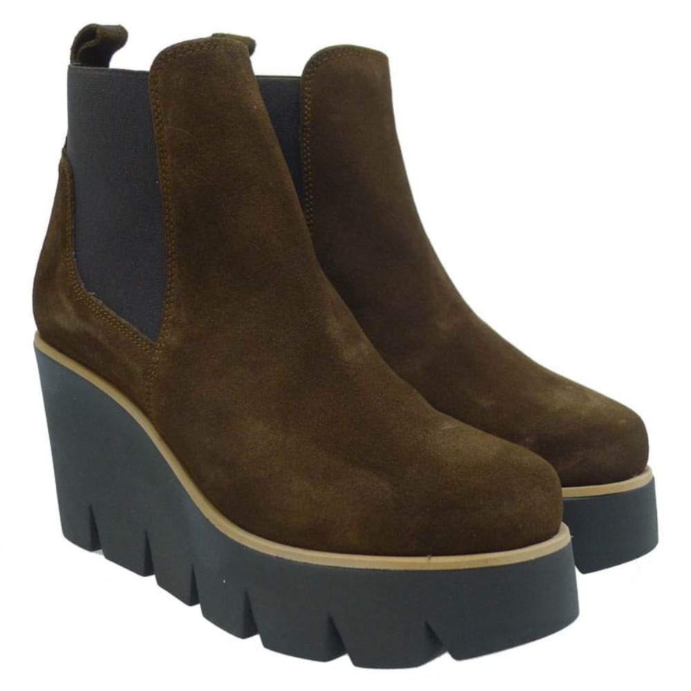 Botines Chelsea con cuña Weekend Pedro Miralles 28387 Cuero