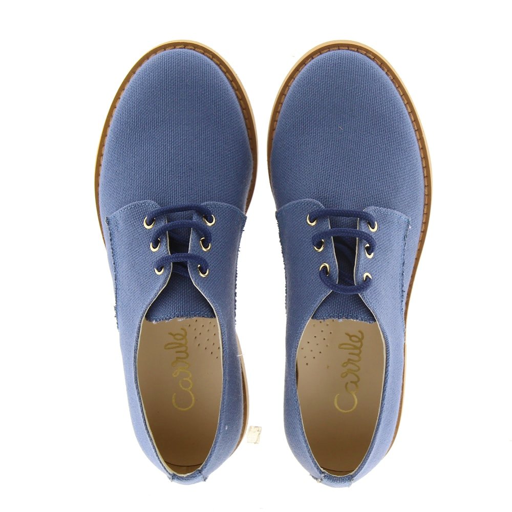 Zapato cordón lino comunión Clarys 2845 S foto 2