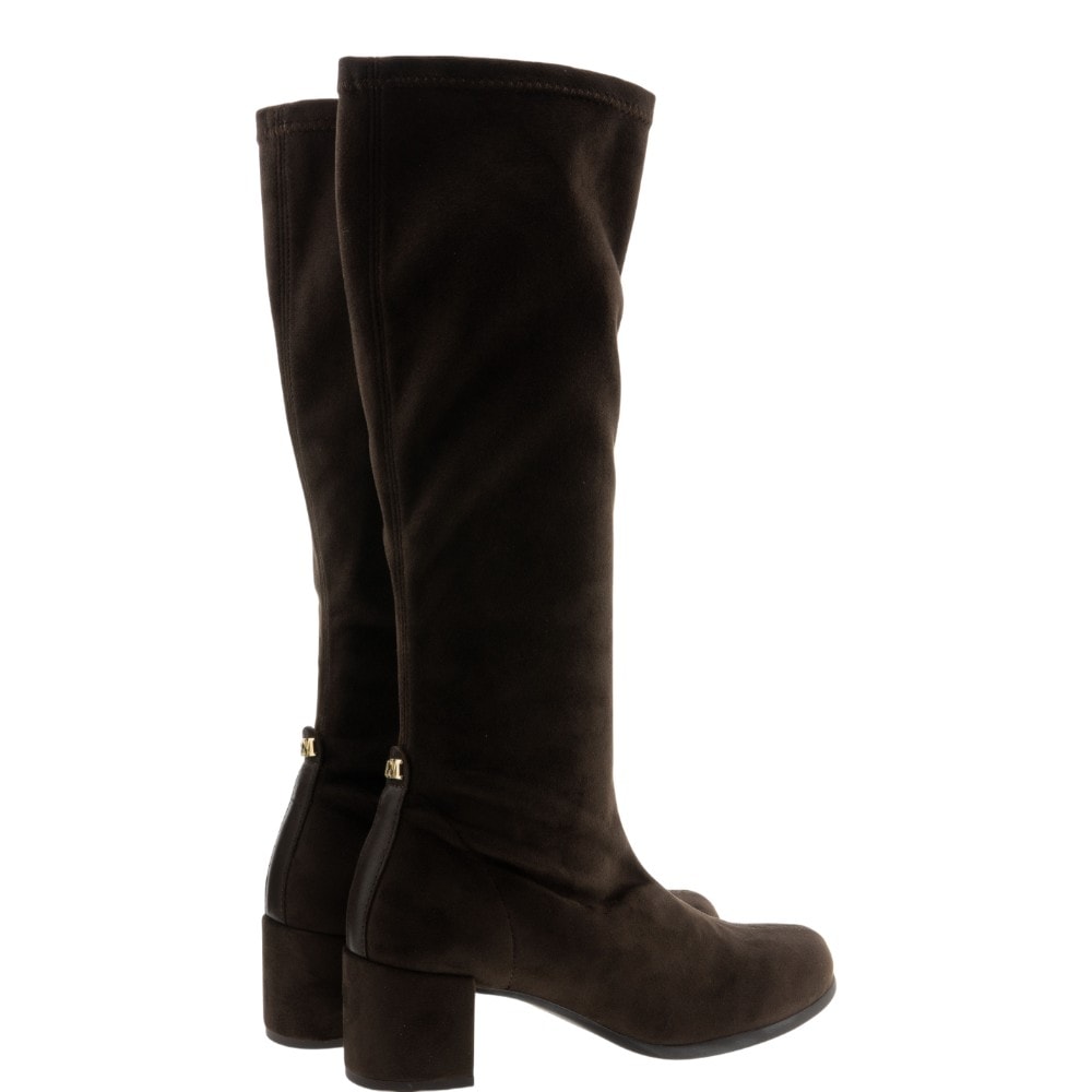 Botas altas elásticas tacón medio Pedro Miralles marrones foto 4