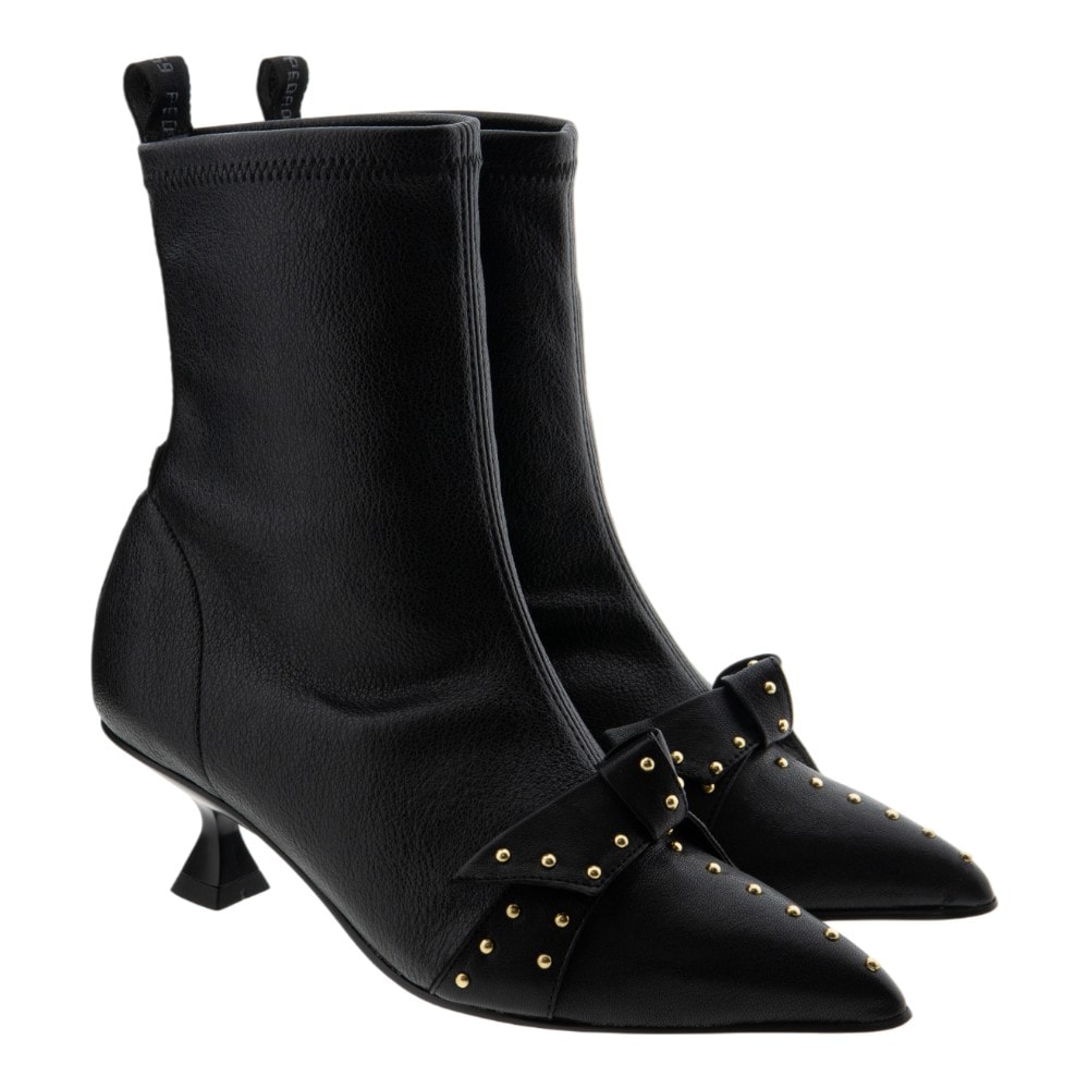 Botines tacón mujer negros piel Pedro Miralles 29390