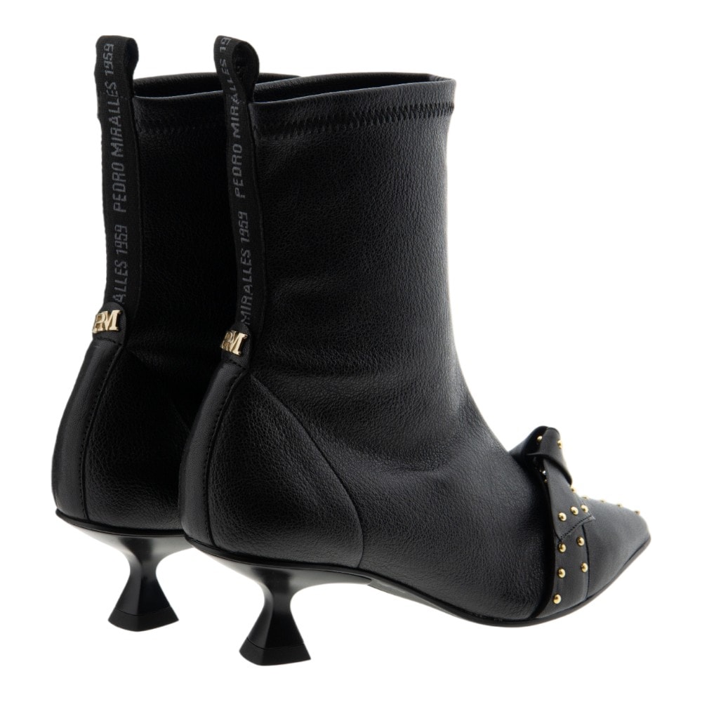 Botines tacón mujer negro piel Pedro Miralles foto 4