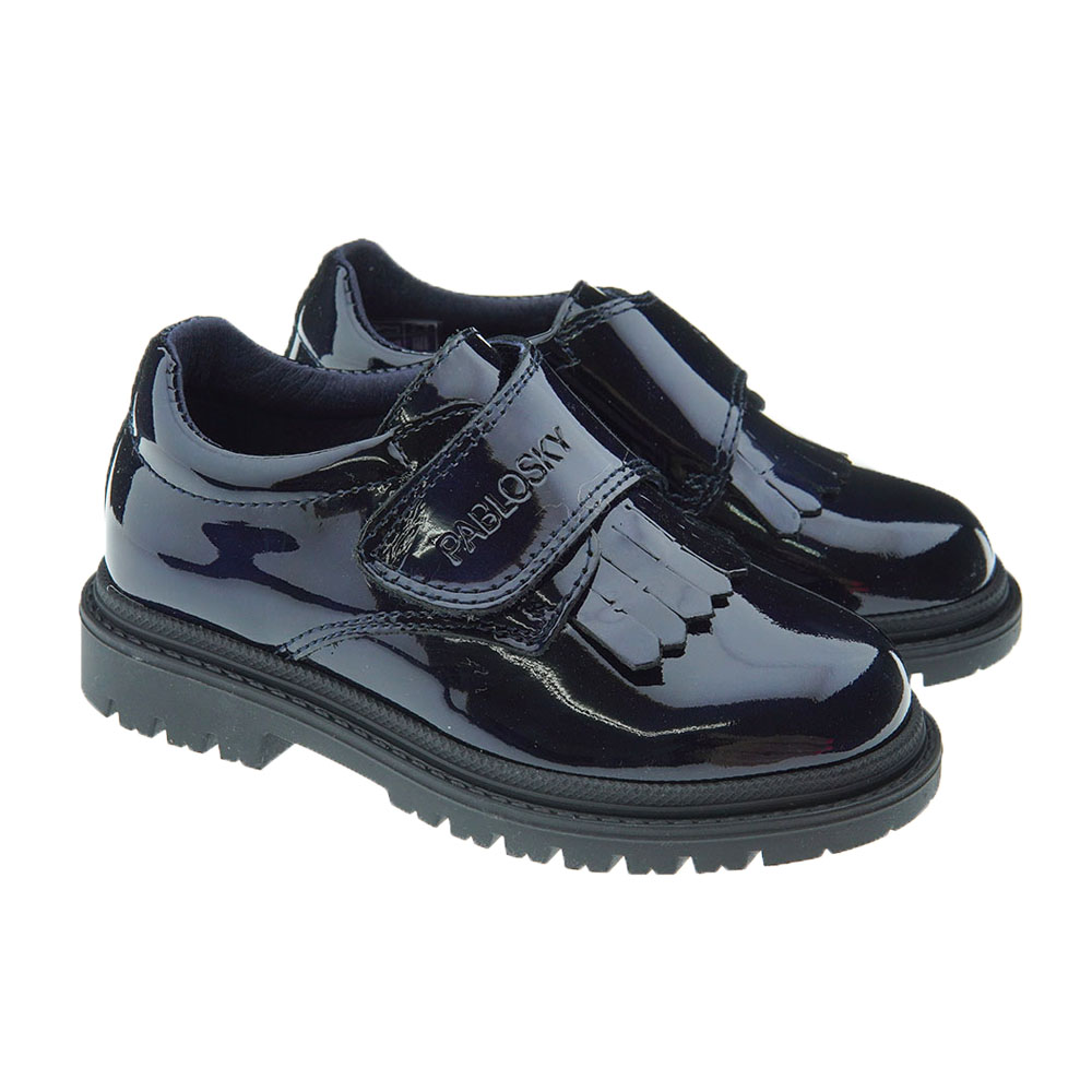 Zapato colegio blucher charol flecos Pablosky 347729