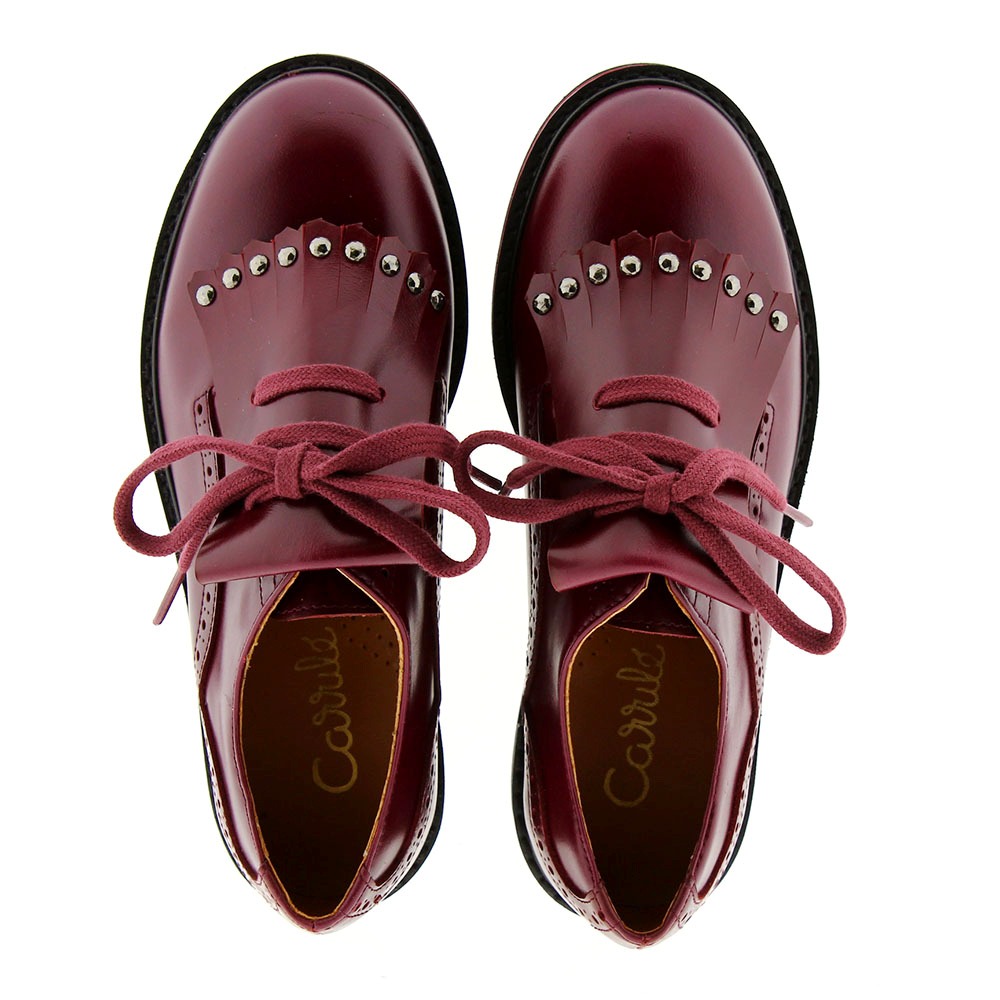 Blucher lengüeta flecos y tachas Clarys 3734 foto 2