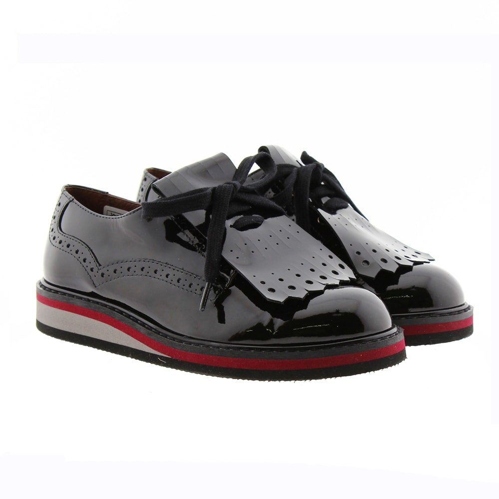 Bluchers charol lengüeta fleco Clarys 3734