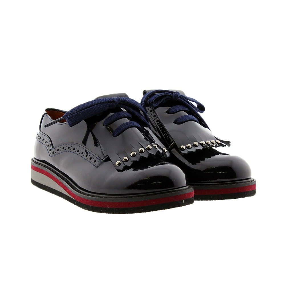 Bluchers charol lengüeta fleco Clarys 3734