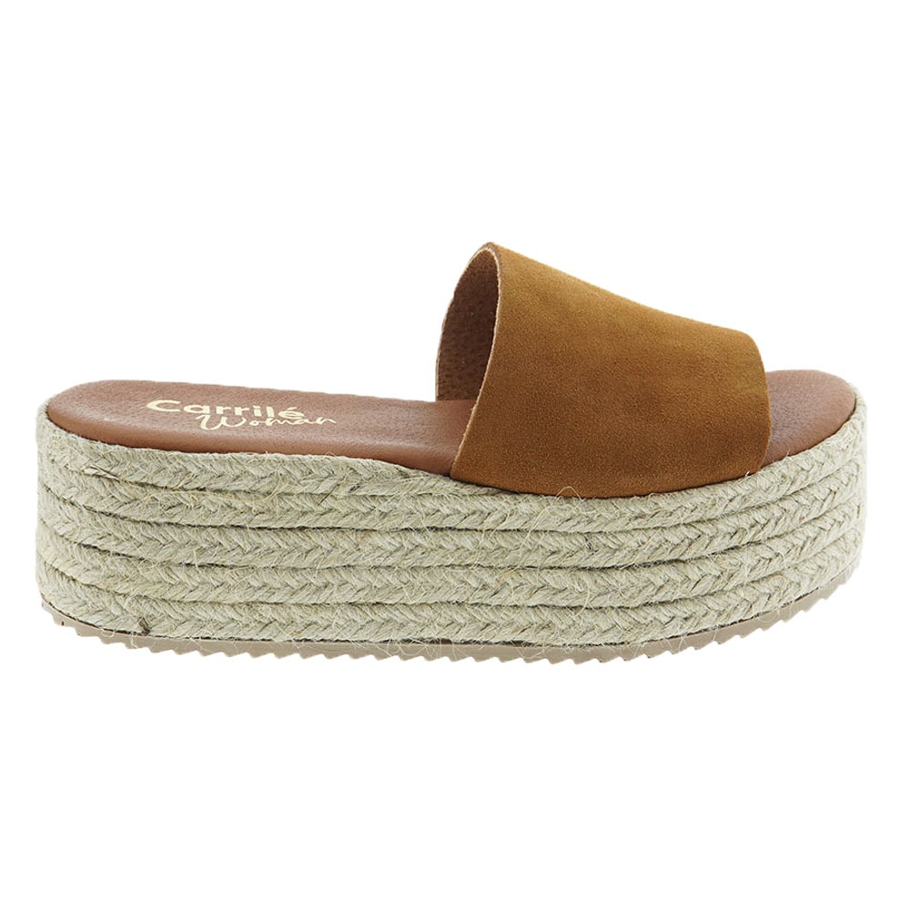 Sandalia pala piel plataforma esparto C Women 381 foto 5