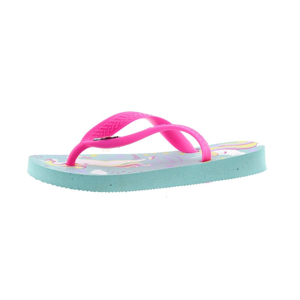 Chanclas niña dibujos Havaianas 4103405 Azul cielo y rosa foto 3