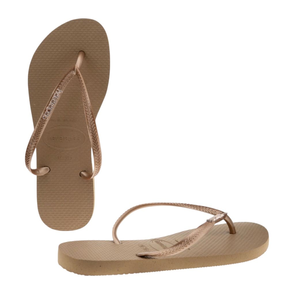 Chanclas Mujer Oro Rosa Havaianas foto 4