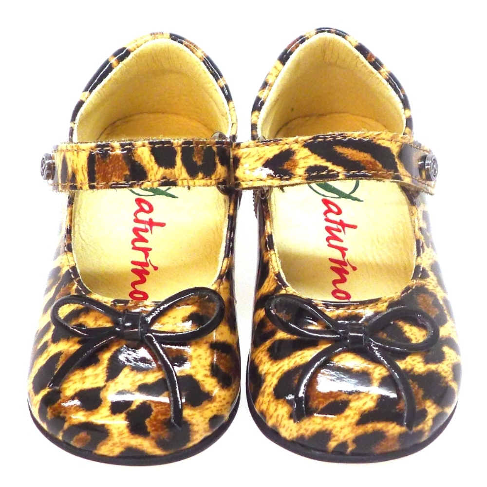 Merceditas charol velcro leopardo Naturino 4524 foto 2