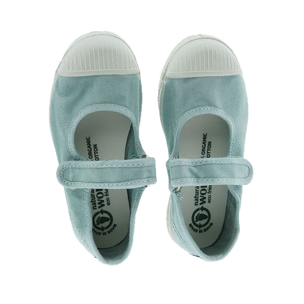 Merceditas lona velcro Natural World 476 foto 2