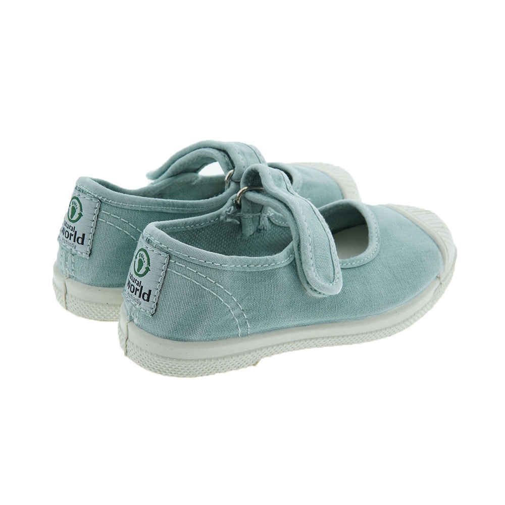 Merceditas lona velcro Natural World 476 foto 4