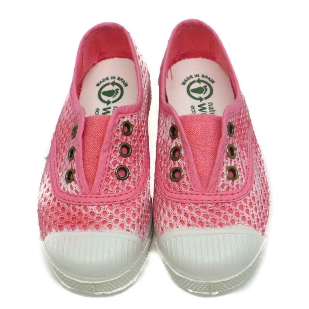 Zapatillas algodón troqueladas Natural World 485 foto 2