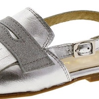 Mule hebilla flecos oro Clarys 4970 foto 7