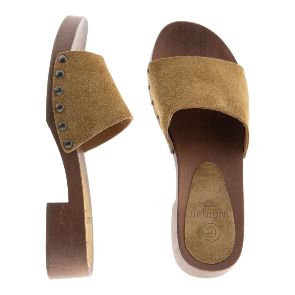 Sandalias pala ante cuero madera Go Woman | Estilo casual foto 2