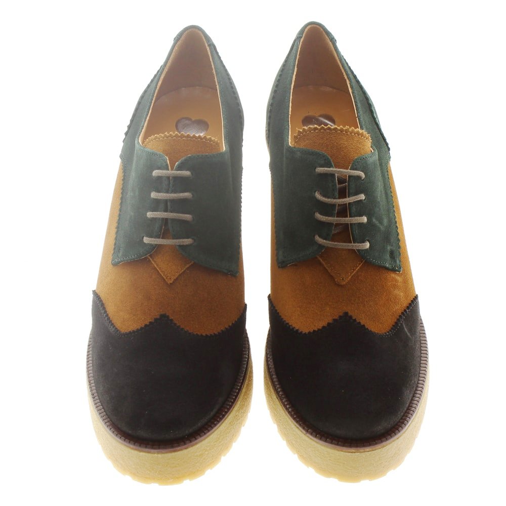 Zapato acordonado piel tacón Hobby 552 foto 2