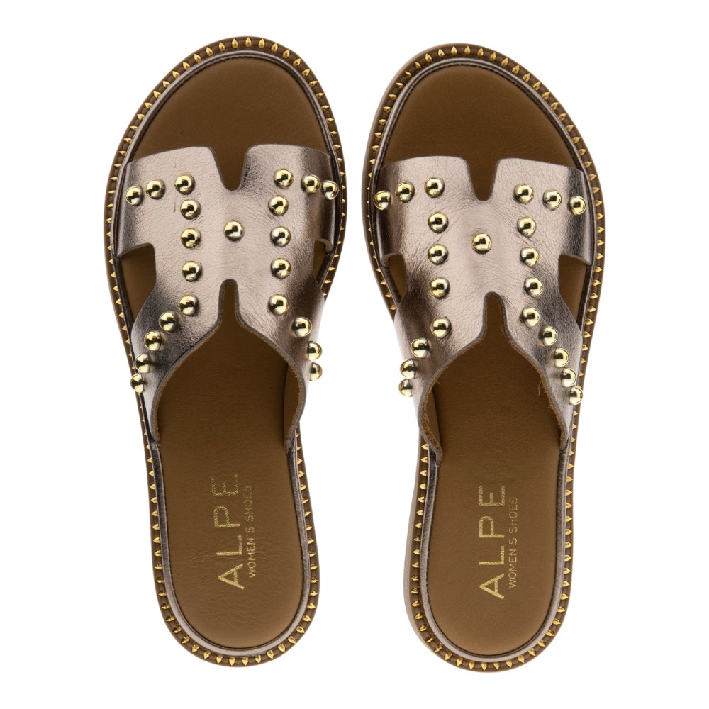 Sandalias pala acero tachas Alpe foto 2
