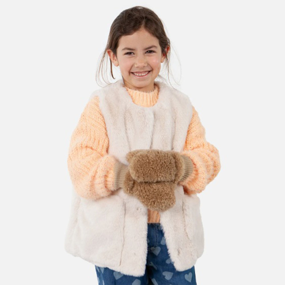 Guantes suaves niña beige – Barts foto 2