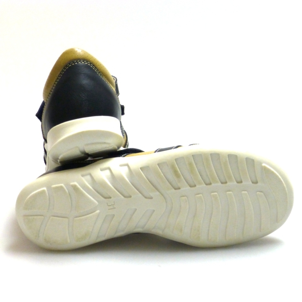 Zapato deportivo velcro piel oferta foto 4