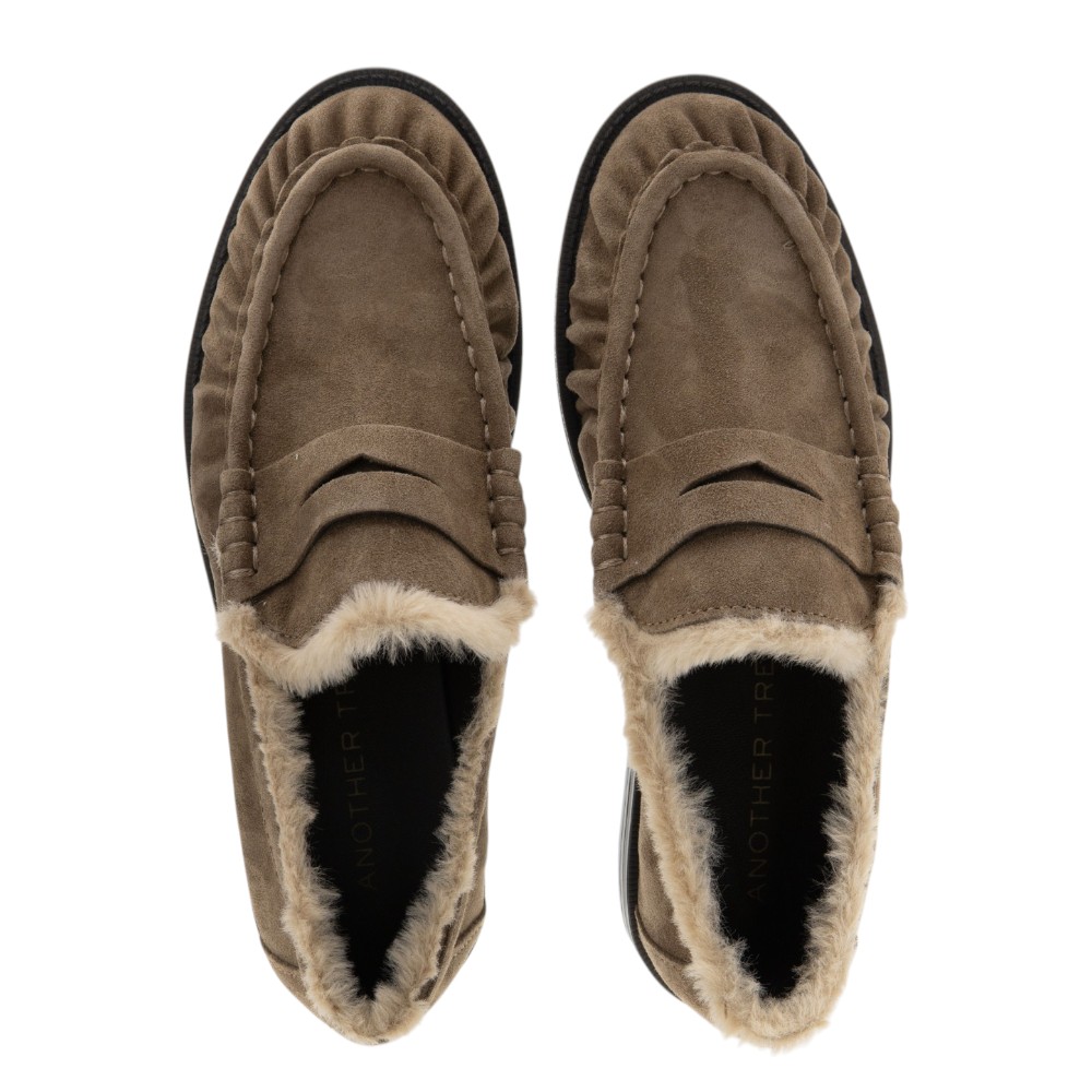 Mocasines ante taupe pelo Another Trend foto 2