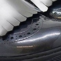 Zapato blucher charol Clarys 5868 Gris foto 6