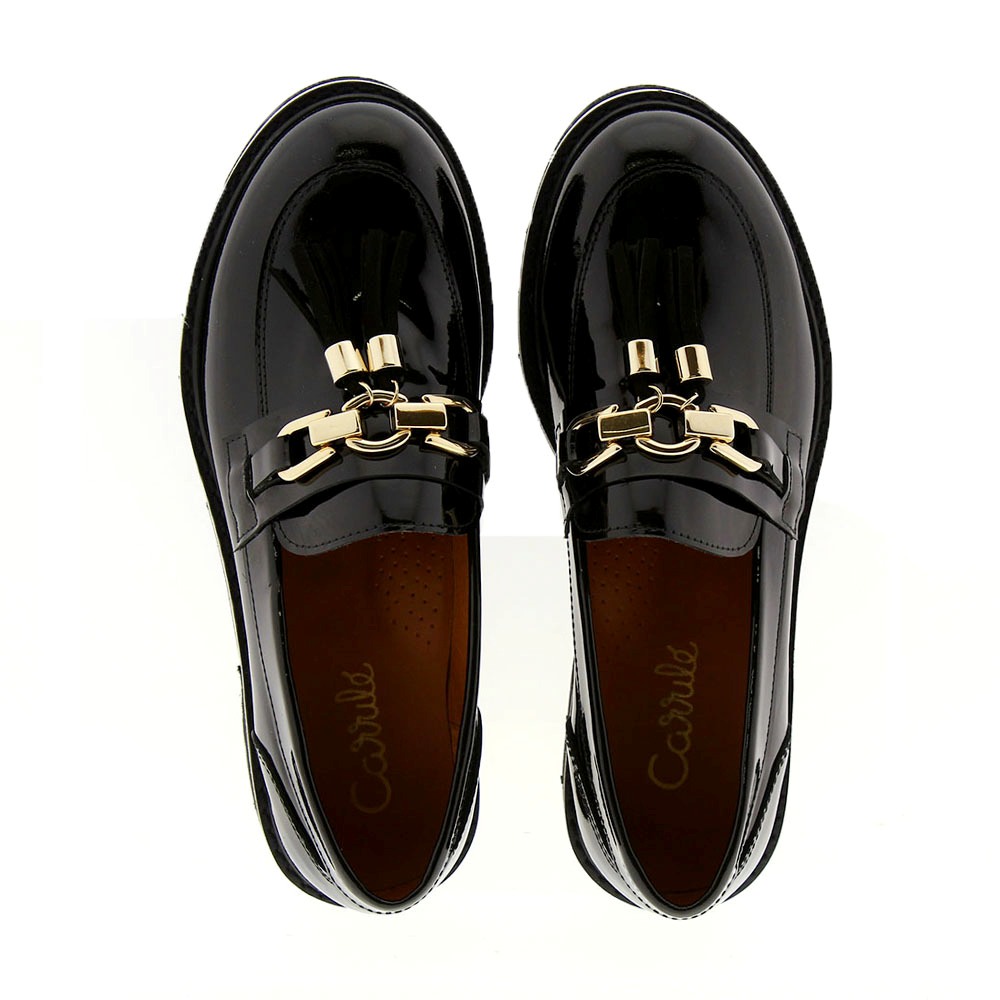 Mocasines charol borlas y estribo Clarys 5960 foto 2