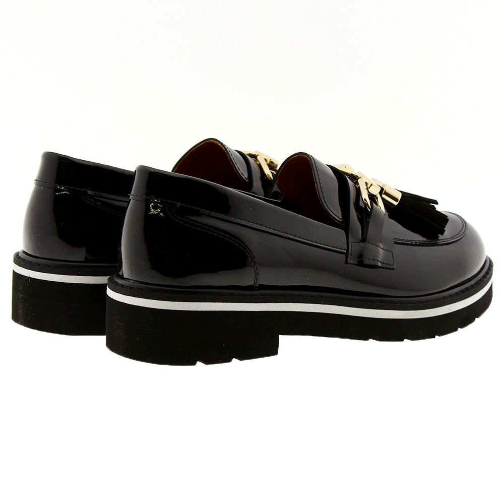 Mocasines charol borlas y estribo Clarys 5960 foto 4