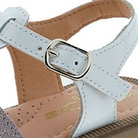 Sandalia niña tiras glitter Clarys 6132 foto 7