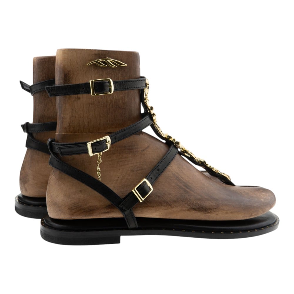 Sandalias Romanas Mujer Caryatis - Diseño Griego Exclusivo foto 4
