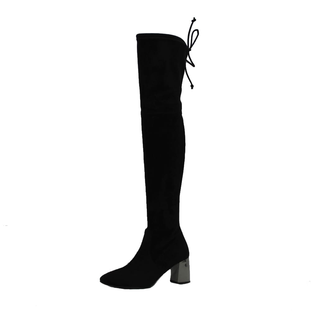 Bota elástica mosquetera tacón Pons Quintana 6341.017 Negro