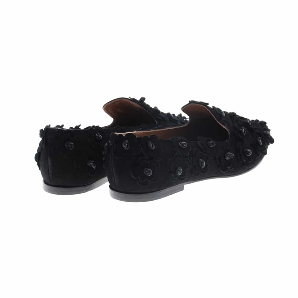 Slippers negros flores Marisa Rey 64186 foto 4