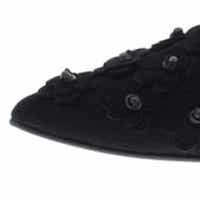 Slippers negros flores Marisa Rey 64186 foto 6