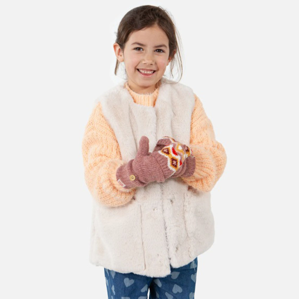 Guantes niña rosa invierno – Barts guantes convertibles infantiles foto 2