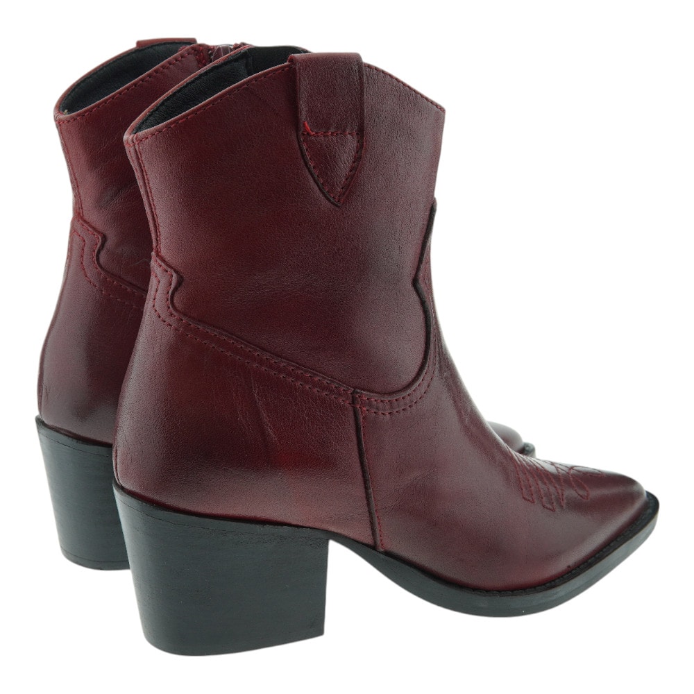 Botines Camperos Vexed en Burdeos para Mujer | Elegancia y Confort foto 4