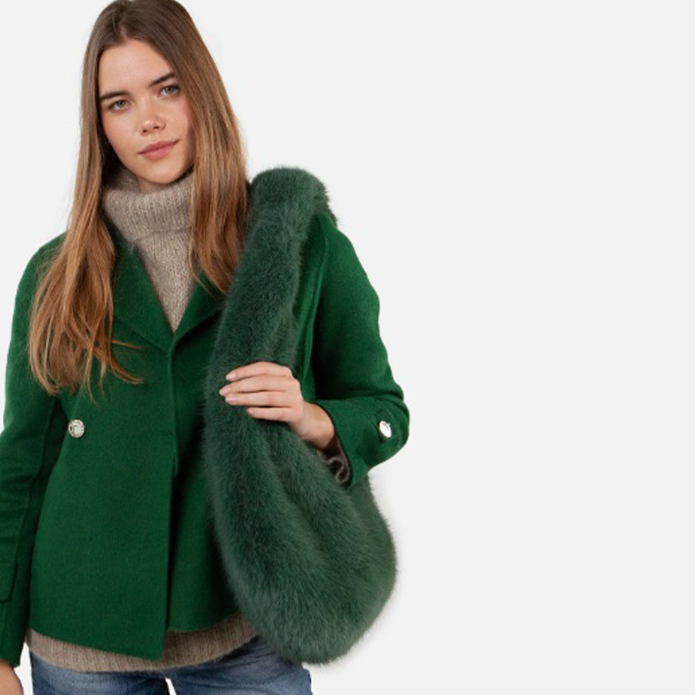 Bolso pelo verde o beig mujer Barts suave y original foto 3