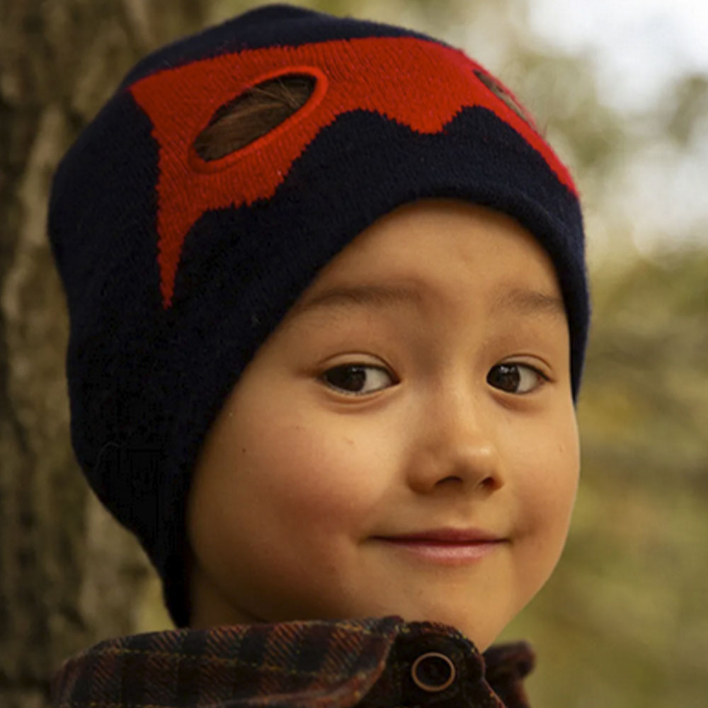 Gorro niño dibujo suave – Barts gorro antifaz azul marino foto 2