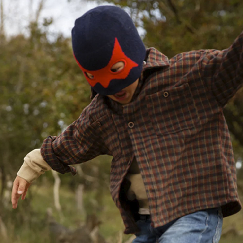 Gorro niño dibujo suave – Barts gorro antifaz azul marino foto 3
