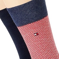 Pack dos calcetines espigas hombre Tommy Hilfiger 701210534 foto 3