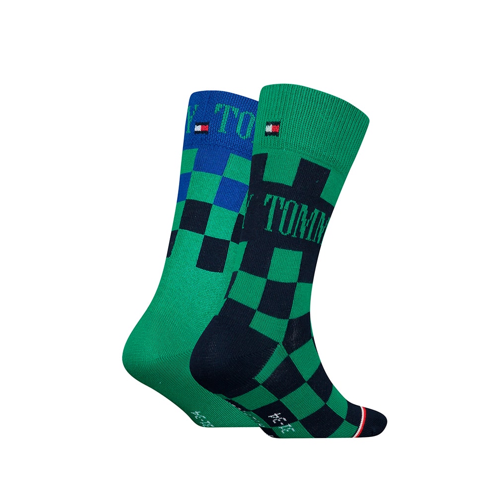 Calcetines altos algodón cuadrados Tommy Hilfiger 701220266001 foto 2