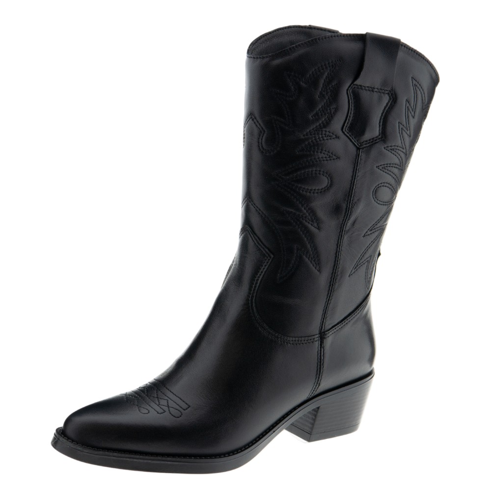 Botas cowboy negras mujer – Viguera foto 3