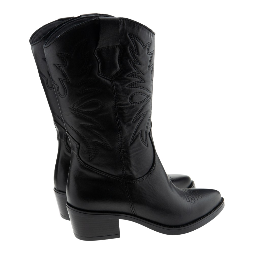 Botas cowboy negras mujer – Viguera foto 4