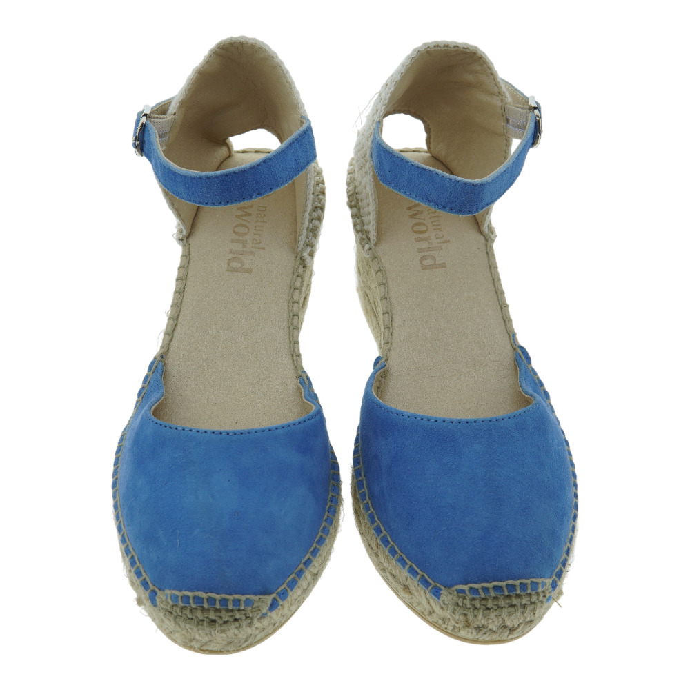 Alpargatas cerradas piel ante cuña Natural World 8150 foto 2