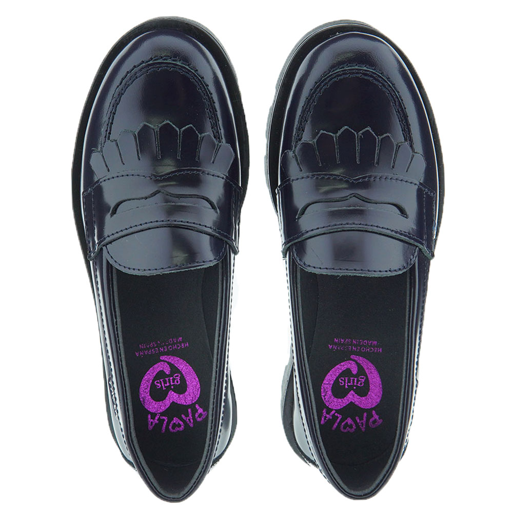 Mocasines colegio niña flecos Pablosky 854121 foto 2