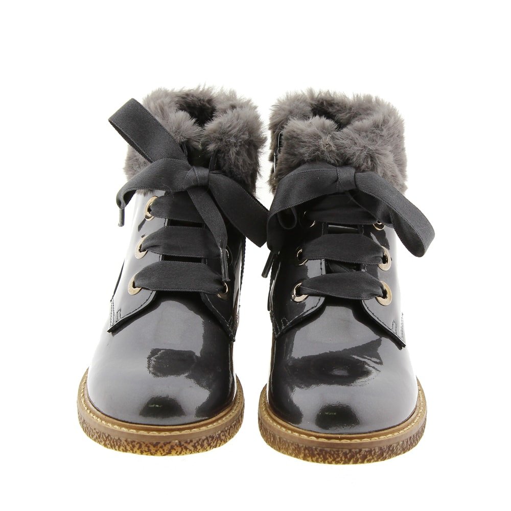 Botines charol pelito Clarys 8655 foto 2