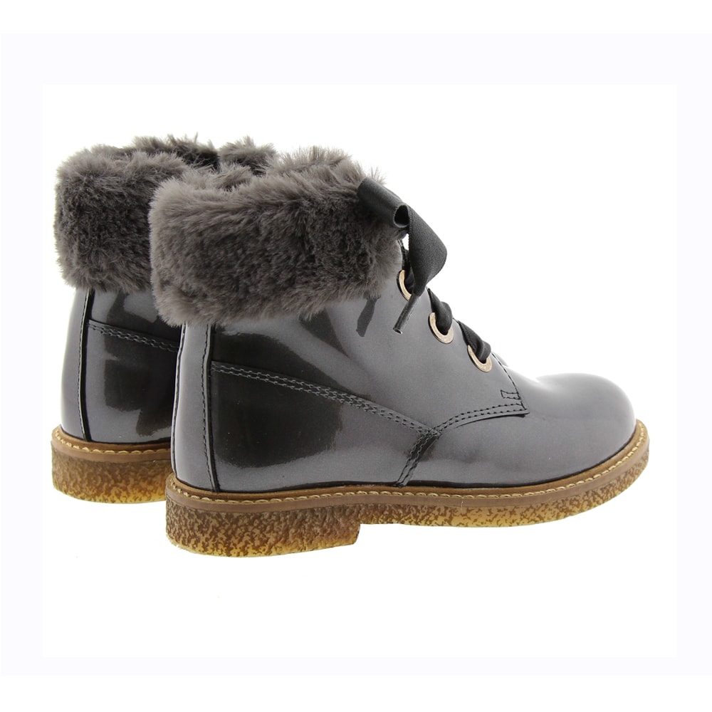 Botines charol pelito Clarys 8655 foto 4