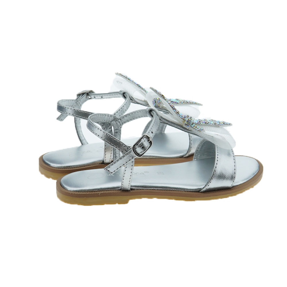 Sandalias niña metalizadas lazo Oca Loca 8780 foto 4